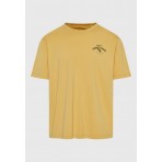 Funky Buddha Ανδρικό Κοντομάνικο T-Shirt Κάμελ