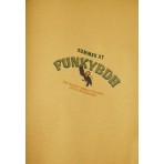 Funky Buddha Ανδρικό Κοντομάνικο T-Shirt Κάμελ