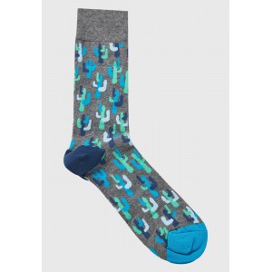 Funky Buddha Kάλτσες Ψηλές 1 Ζευγάρι (FBM011-308-10-SMOKE-BLUE)
