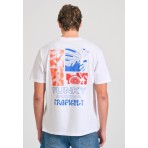 Funky Buddha Ανδρικό Κοντομάνικο T-Shirt Λευκό