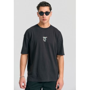 Funky Buddha Ανδρική Μπλούζα Κοντό Μανίκι Με Τύπωμα (FBM011-320-04-ANTHRACITE)