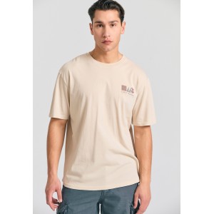 Funky Buddha Ανδρική Μπλούζα Κοντό Μανίκι Με Τύπωμα (FBM011-322-04-SUGAR)