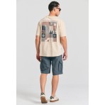 Funky Buddha Ανδρικό Κοντομάνικο T-Shirt Ζαχαρί