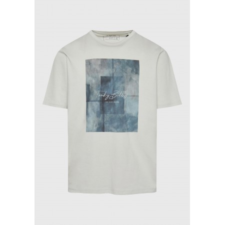 Funky Buddha Ανδρικό Κοντομάνικο T-Shirt Γκρι Ανοιχτό