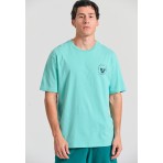 Funky Buddha Ανδρικό Κοντομάνικο T-Shirt Άκουα