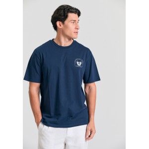 Funky Buddha T-Shirt Ανδρικό (FBM011-334-04-NAVY)