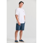 Funky Buddha Ανδρικό Κοντομάνικο T-Shirt Λευκό