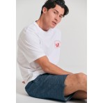 Funky Buddha Ανδρικό Κοντομάνικο T-Shirt Λευκό