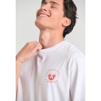 Funky Buddha Ανδρικό Κοντομάνικο T-Shirt Λευκό