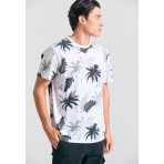 Funky Buddha Ανδρικό Κοντομάνικο T-Shirt Λευκό, Μαύρο
