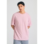 Funky Buddha Ανδρικό Κοντομάνικο T-Shirt Λιλά