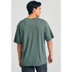 Funky Buddha Ανδρικό Κοντομάνικο T-Shirt Πράσινο