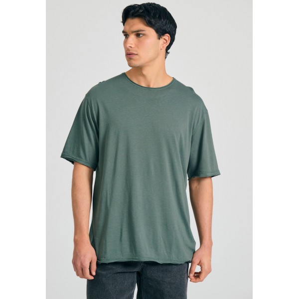Funky Buddha Ανδρική Μπλούζα Κοντό Μανίκι Basic (FBM011-348-04-MINERAL-GREEN)