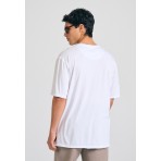 Funky Buddha Ανδρικό Κοντομάνικο T-Shirt Λευκό