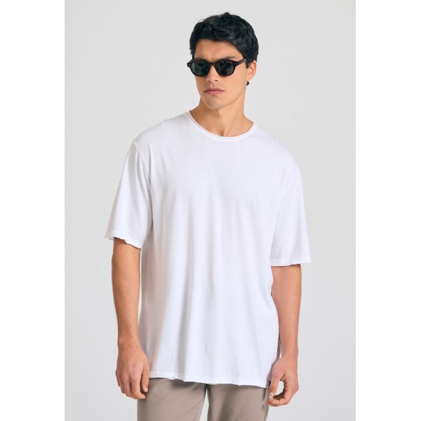 Funky Buddha Ανδρική Μπλούζα Κοντό Μανίκι Basic (FBM011-348-04-WHITE)