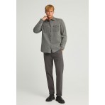 Funky Buddha The Essentials Ανδρικό Παντελόνι Chino Γκρι Σκούρο