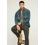 Funky Buddha The Essentials Ανδρικό Παντελόνι Chino Πράσινο