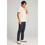 Funky Buddha The Essentials Ανδρικό Παντελόνι Chino Μπλε Σκούρο