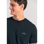 Funky Buddha Ανδρική Μπλούζα Με Κοντό Μανίκι Basic (FBM012-001-04-BLACK)