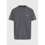 Funky Buddha Ανδρική Μπλούζα Με Κοντό Μανίκι Basic (FBM012-001-04-DK-GREY)