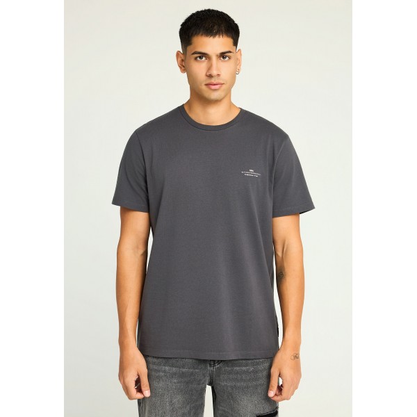 Funky Buddha Ανδρική Μπλούζα Με Κοντό Μανίκι Basic (FBM012-001-04-DK-GREY)
