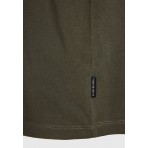 Funky Buddha Ανδρική Κοντομάνικη Μπλούζα Λαδί