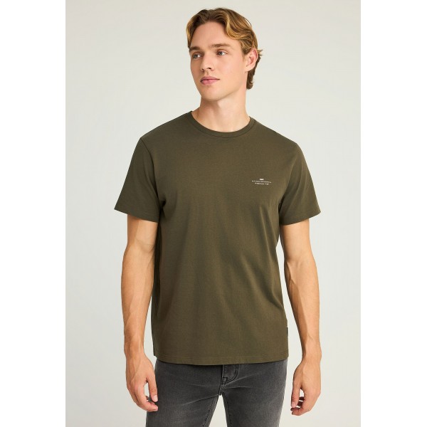 Funky Buddha Ανδρική Μπλούζα Με Κοντό Μανίκι Basic (FBM012-001-04-DUSTY-OLIVE)