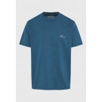 Funky Buddha Ανδρική Μπλούζα Με Κοντό Μανίκι Basic (FBM012-001-04-INDIAN-TEAL)