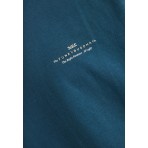 Funky Buddha Ανδρική Μπλούζα Με Κοντό Μανίκι Basic (FBM012-001-04-INDIAN-TEAL)