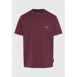Funky Buddha Ανδρική Μπλούζα Με Κοντό Μανίκι Basic (FBM012-001-04-MERLOT)