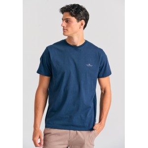 Funky Buddha Ανδρική Μπλούζα Με Κοντό Μανίκι Basic (FBM012-001-04-NAVY)