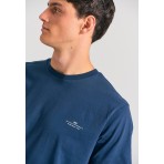 Funky Buddha Ανδρική Μπλούζα Με Κοντό Μανίκι Basic (FBM012-001-04-NAVY)