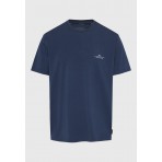 Funky Buddha Ανδρική Μπλούζα Με Κοντό Μανίκι Basic (FBM012-001-04-NAVY)