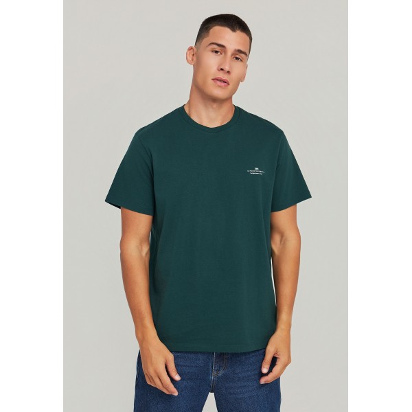 Funky Buddha Ανδρική Μπλούζα Με Κοντό Μανίκι Basic (FBM012-001-04-PINE-GREEN)