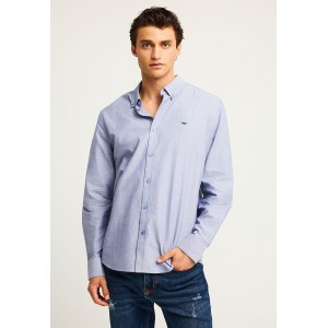 Funky Buddha The Essentials Oxford Πουκάμισο Μακρυμάνικο Ανδρικό (FBM012-001-05-IMPERIAL-PURPLE-)