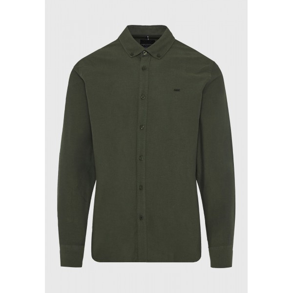 Funky Buddha Ανδρικό Πουκάμισο Basic (FBM012-001-05-KHAKI-MEL)