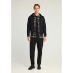 Funky Buddha Ανδρική Ζακέτα Με Κουκούλα Μαύρη