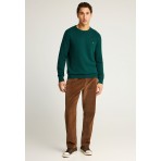 Funky Buddha Ανδρικό Πλεκτό Με Λαιμόκοψη (FBM012-001-09-DARK-SEA-MEL)