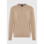 Funky Buddha Ανδρικό Πλεκτό Με Λαιμόκοψη (FBM012-001-09-LT-CIGAR-MEL)