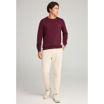 Funky Buddha Ανδρικό Πλεκτό Με Λαιμόκοψη (FBM012-001-09-MERLOT-MEL)