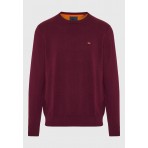 Funky Buddha Ανδρικό Πλεκτό Με Λαιμόκοψη (FBM012-001-09-MERLOT-MEL)