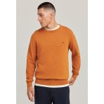 Funky Buddha Ανδρικό Πλεκτό Με Λαιμόκοψη (FBM012-001-09-RUSTIC-CARAMEL-M)