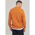 Funky Buddha Ανδρικό Πλεκτό Με Λαιμόκοψη (FBM012-001-09-RUSTIC-CARAMEL-M)