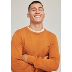 Funky Buddha Ανδρικό Πλεκτό Με Λαιμόκοψη (FBM012-001-09-RUSTIC-CARAMEL-M)