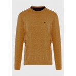 Funky Buddha Ανδρικό Πλεκτό Με Λαιμόκοψη (FBM012-001-09-RUSTIC-CARAMEL-M)