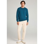 Funky Buddha Ανδρικό Πλεκτό Με Λαιμόκοψη (FBM012-001-09-TEAL-MEL)