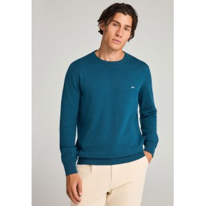 Funky Buddha The Essentials Πουλόβερ Ανδρικό (FBM012-001-09-TEAL-MEL)