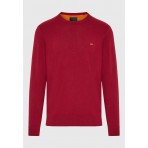 Funky Buddha Ανδρικό Πλεκτό Με Λαιμόκοψη (FBM012-001-09-WINE-RED-MEL)