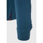 Funky Buddha Ανδρική Μακρυμάνικη Μπλούζα Πόλο Πετρόλ