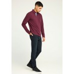Funky Buddha Ανδρική Μπλούζα Πόλο Με Μακρύ Μανίκι (FBM012-001-11-MERLOT)
